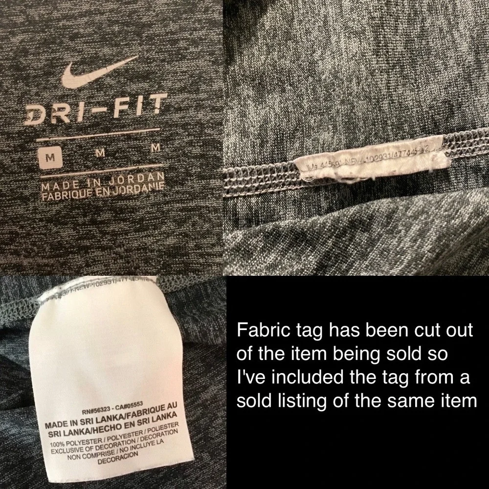NIKE Dri-Fit Tomboy Tank Size M Gray Heathered Knit Muscle Athletic Sporty